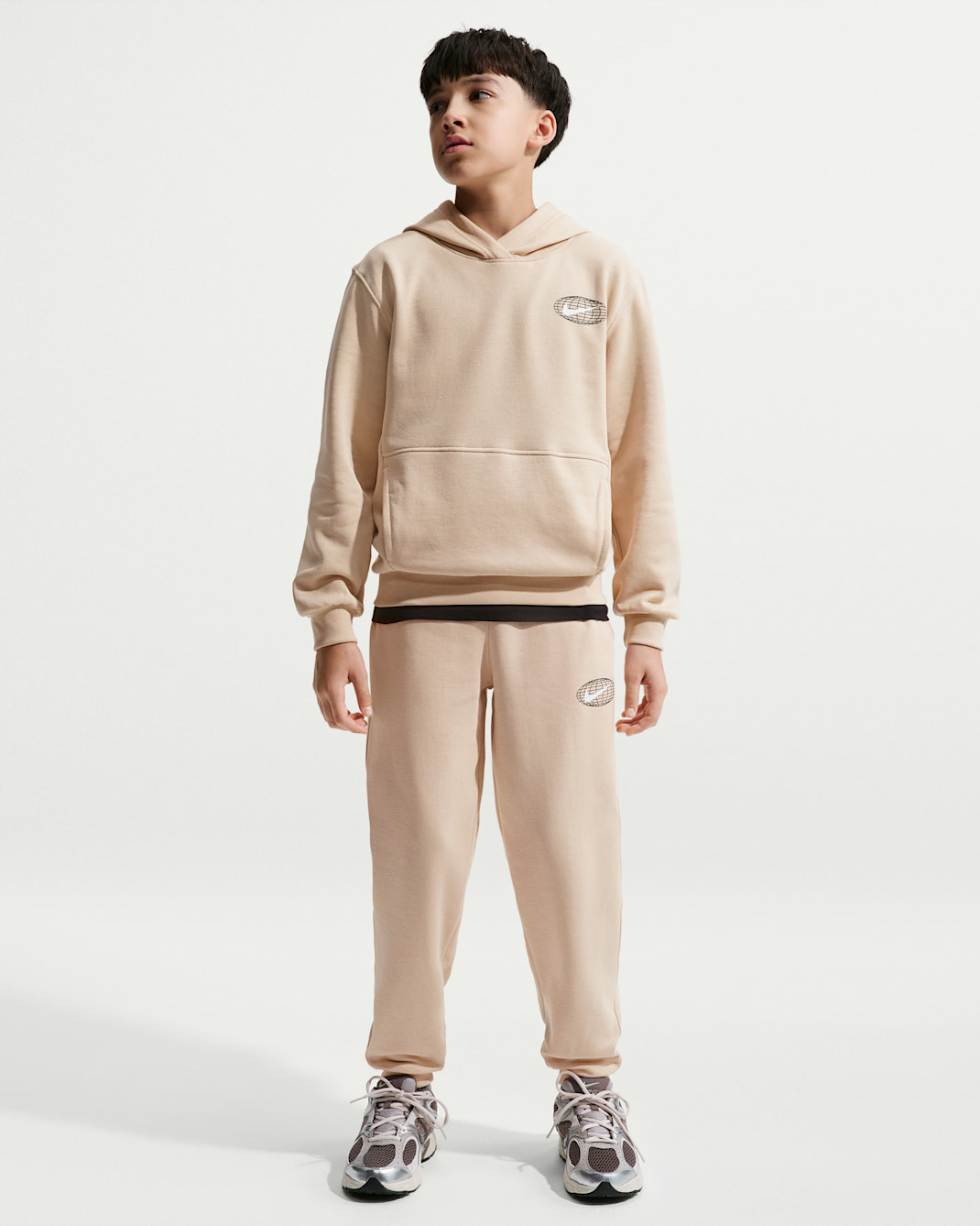 Nike Sportswear-træningsjoggingbukser til større børn - Sanddrift