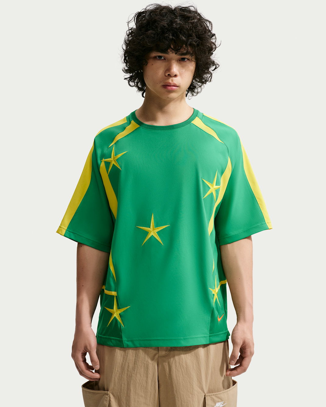 Maglia da calcio Nike "Your Message Here" – Uomo - Court Green/Lightning/Safety Orange
