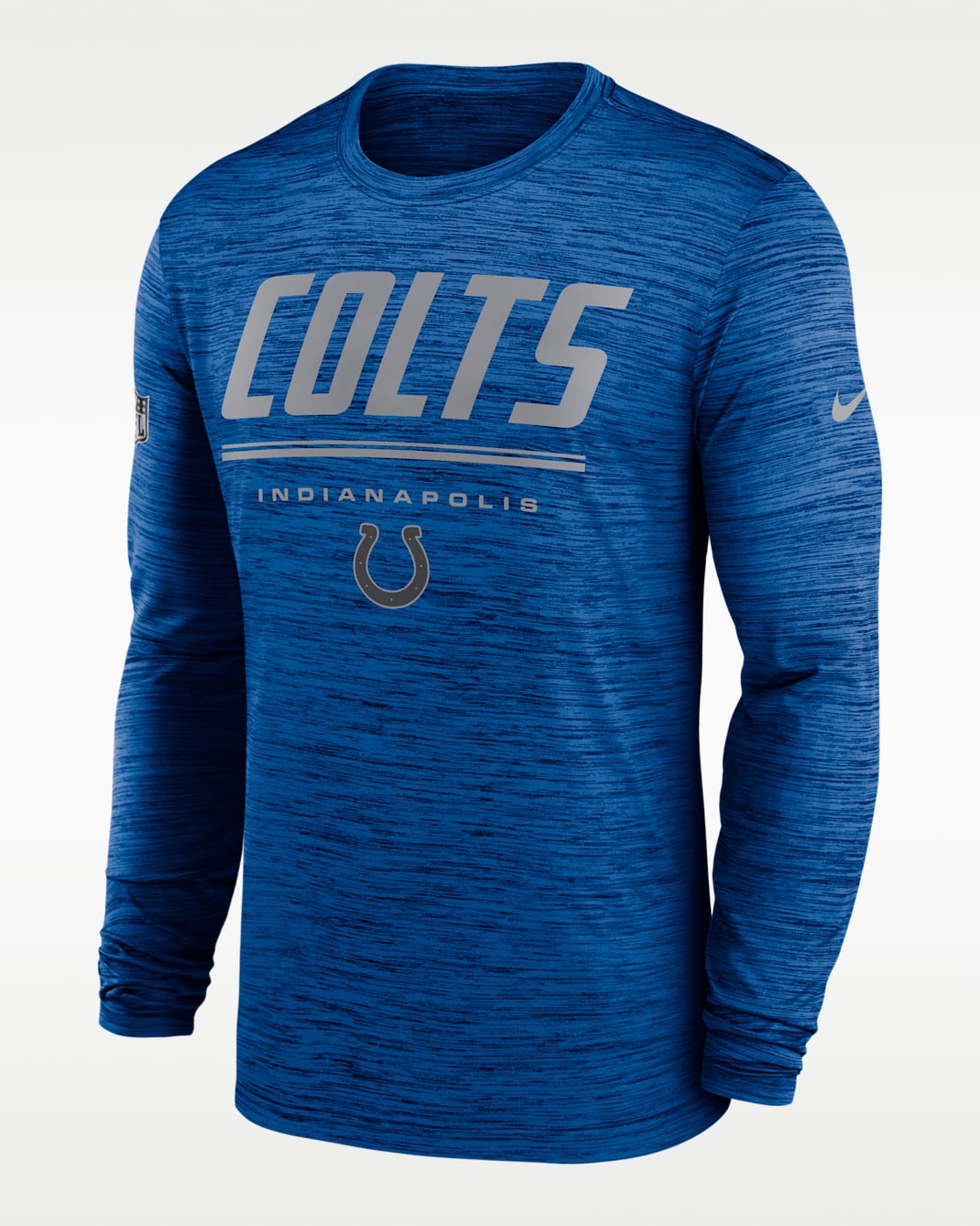 Indianapolis Colts Sideline Team Issue Velocity Men's Nike Dri-FIT NFL Long-Sleeve T-Shirt - Royal