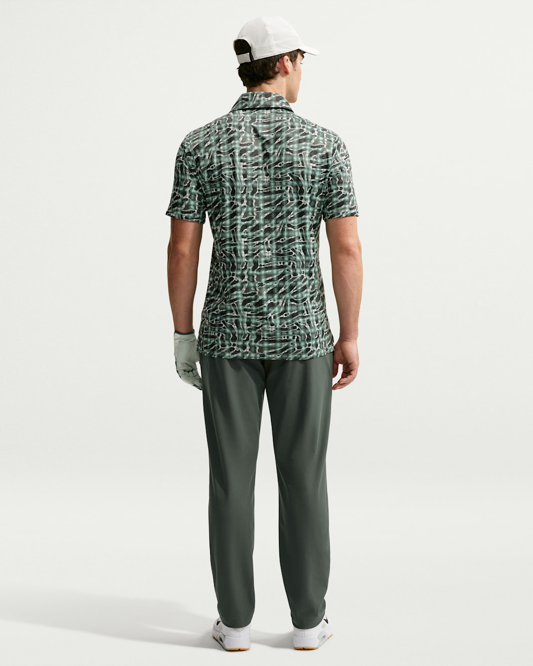 Nike Par Men's Dri-FIT Tartan Camo Print Golf Polo