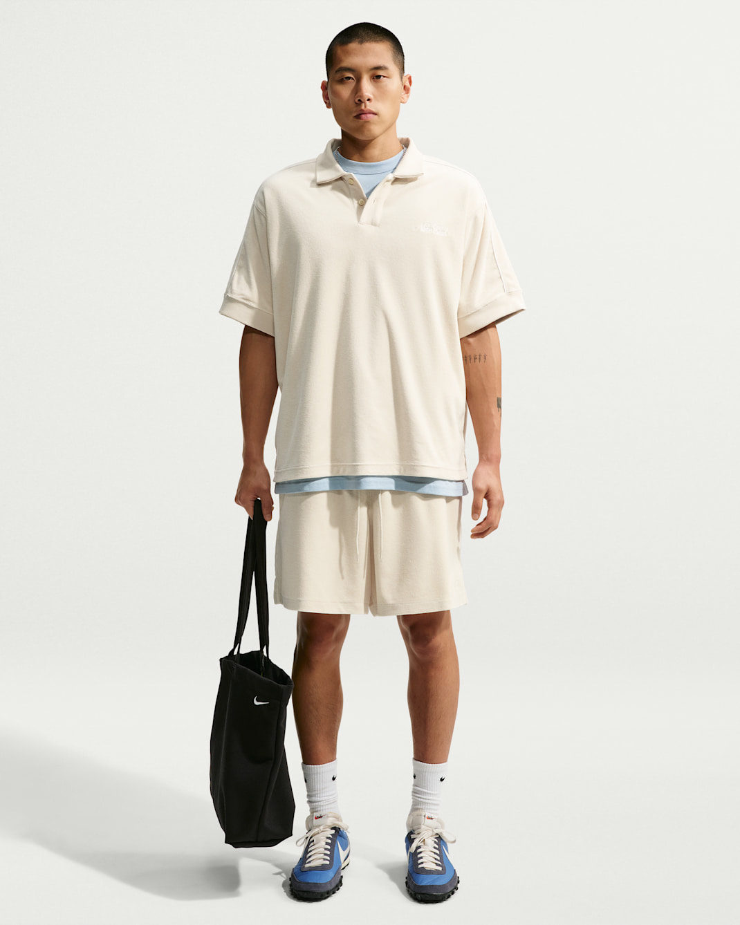 Nike Sportswear Club Men's Terry Shorts - Light Khaki/White/Phantom