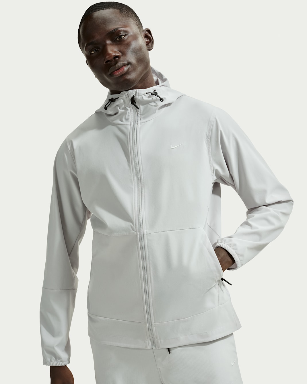 Nike Unlimited Men's Repel Hooded Versatile Jacket - Grey Fog/Black/Grey Fog