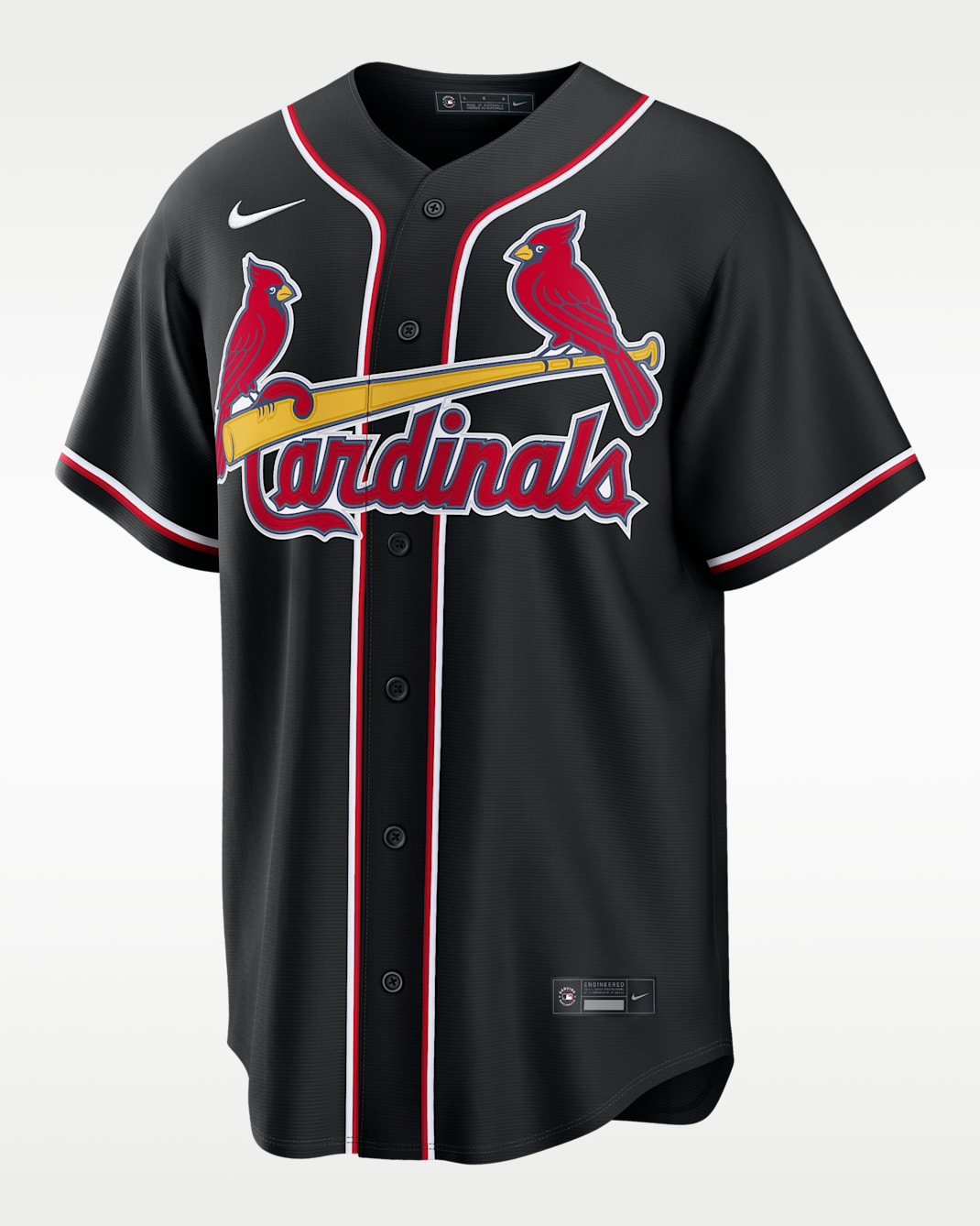 St. Louis Cardinals Men's Nike MLB Replica Fashion Jersey - Black/Red