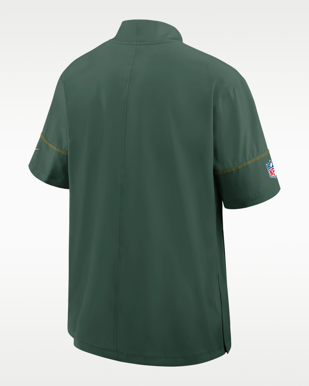 Green Bay Packers Sideline Coach Men's Nike NFL 1/2-Zip Short-Sleeve Hooded Jacket