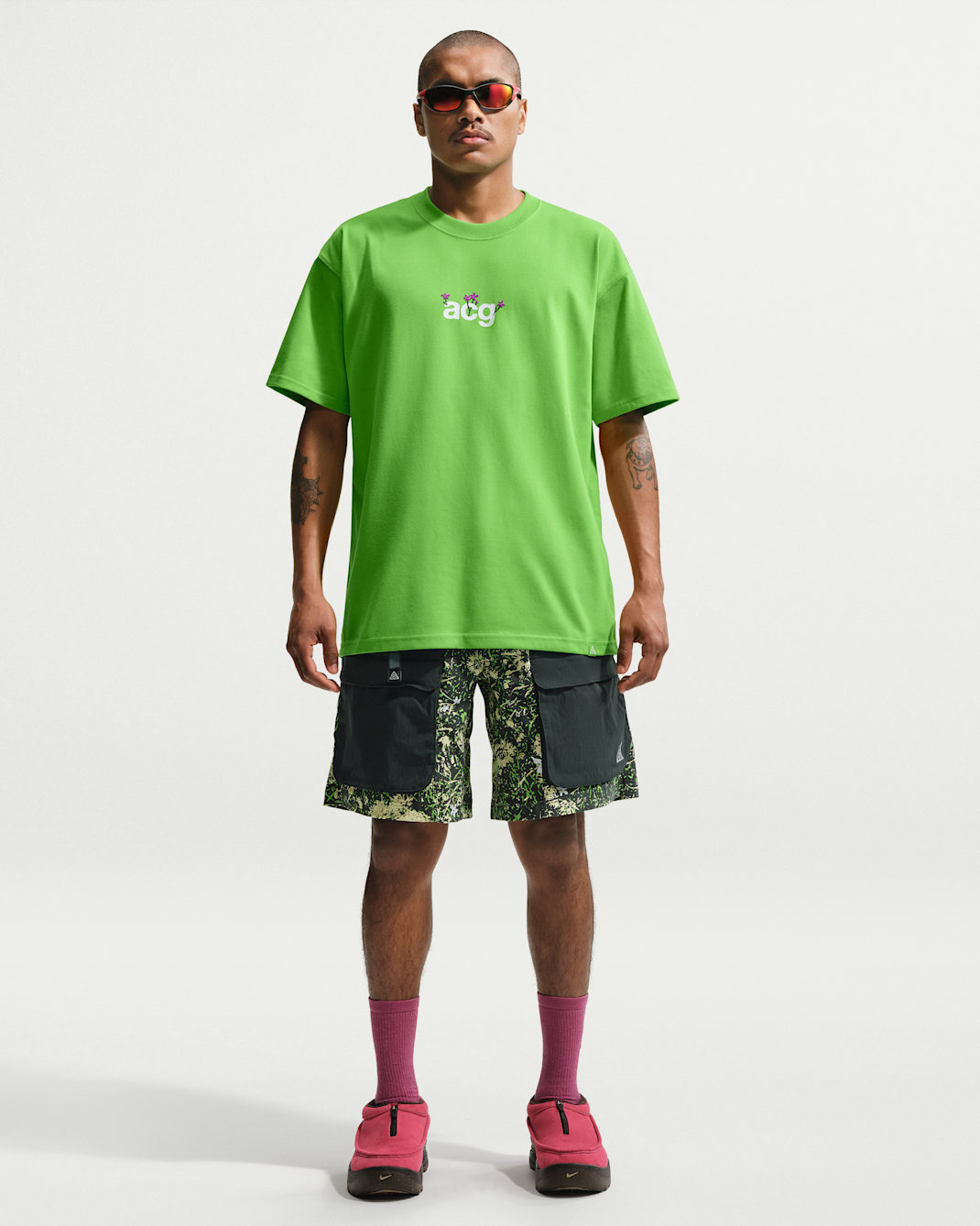 ACG "Smith Summit" Men's Shorts - Black Spruce/Mineral Slate/Life Lime/Summit White