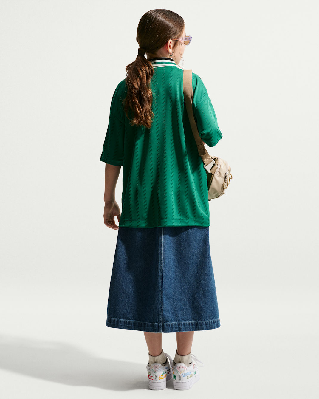 Nike Sportswear Big Kids' Denim Midi Skirt