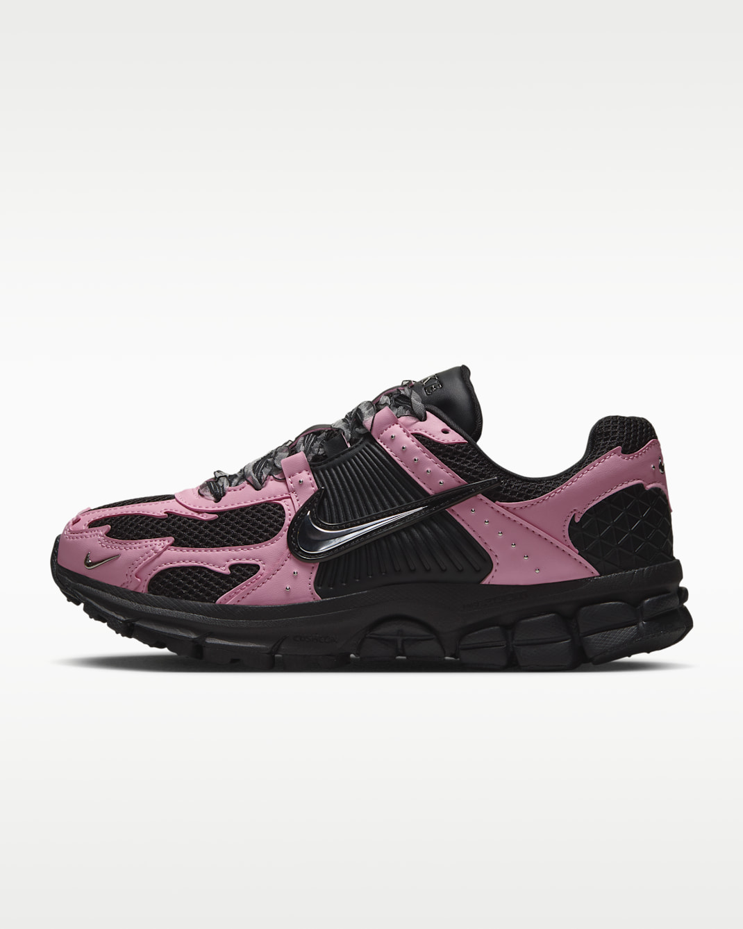 Nike Zoom Vomero 5 Women's Shoes - Black/Medium Soft Pink/Metallic Silver