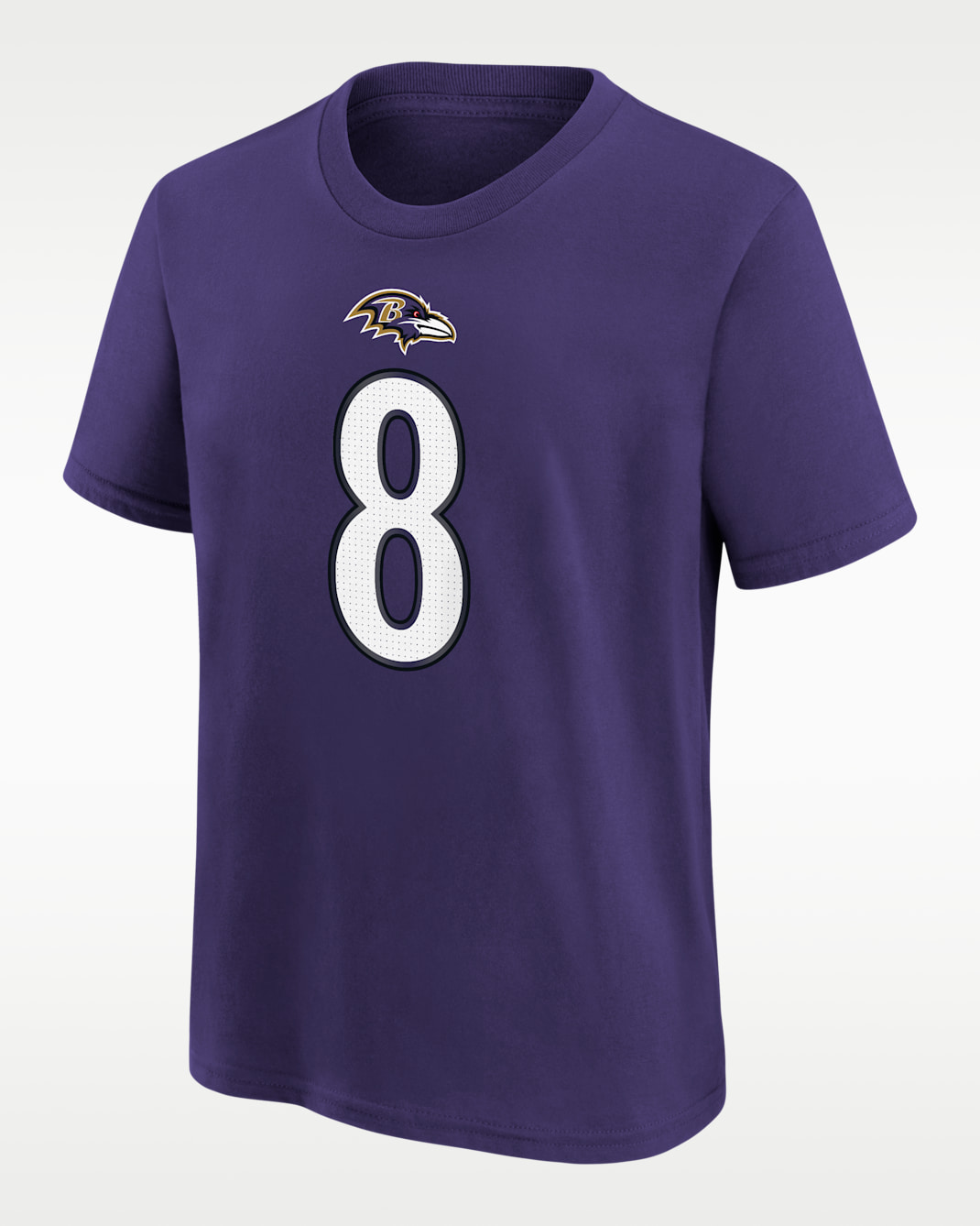 Lamar Jackson Baltimore Ravens Big Kids' Short-Sleeve T-Shirt - Purple