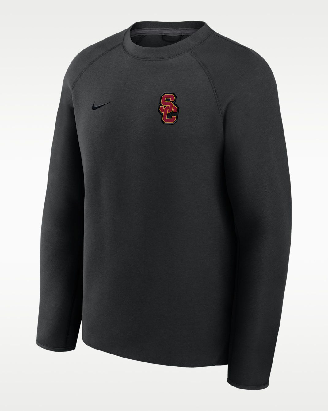 USC Tech Fleece Men's Nike College Pullover Crew - Black