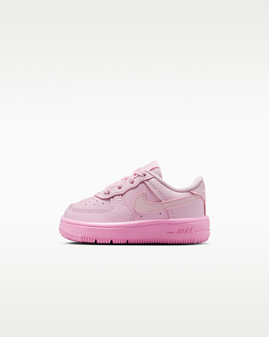 Tenis para bebé e infantil Nike Force 1 Low - Espuma rosa/Rosa amanecer/Espuma rosa