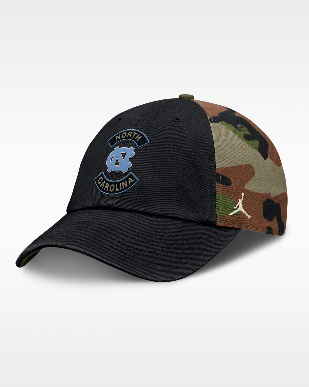 North Carolina 2025 Military Appreciation Club Men's Nike College Adjustable Hat - Camo Green