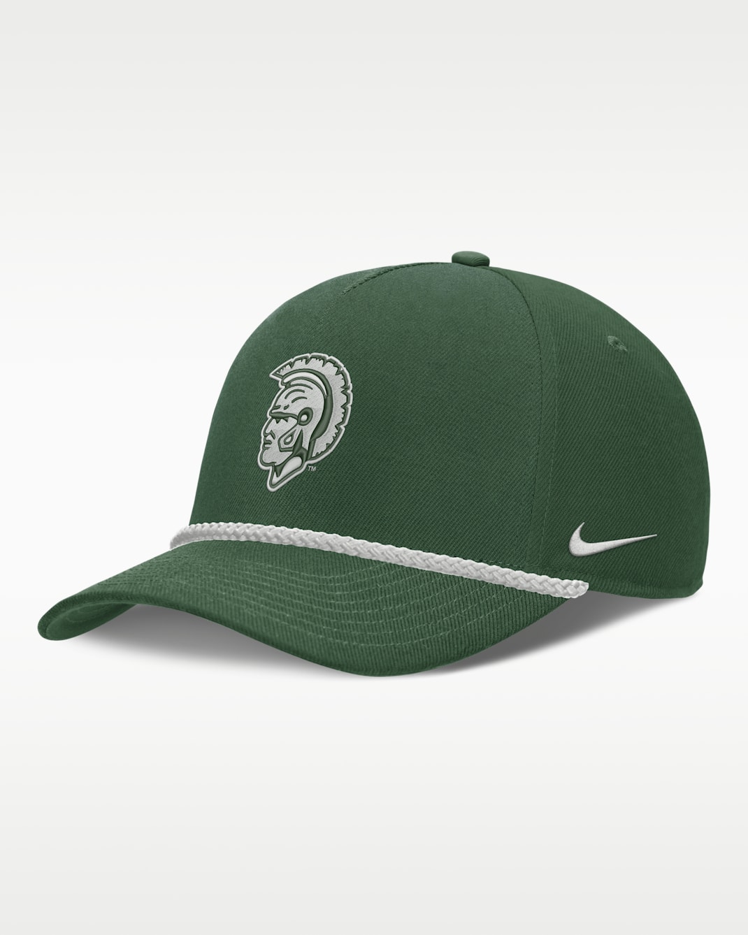 Michigan State Sideline Rope Rise Men's Nike College Adjustable Hat - Sport Green