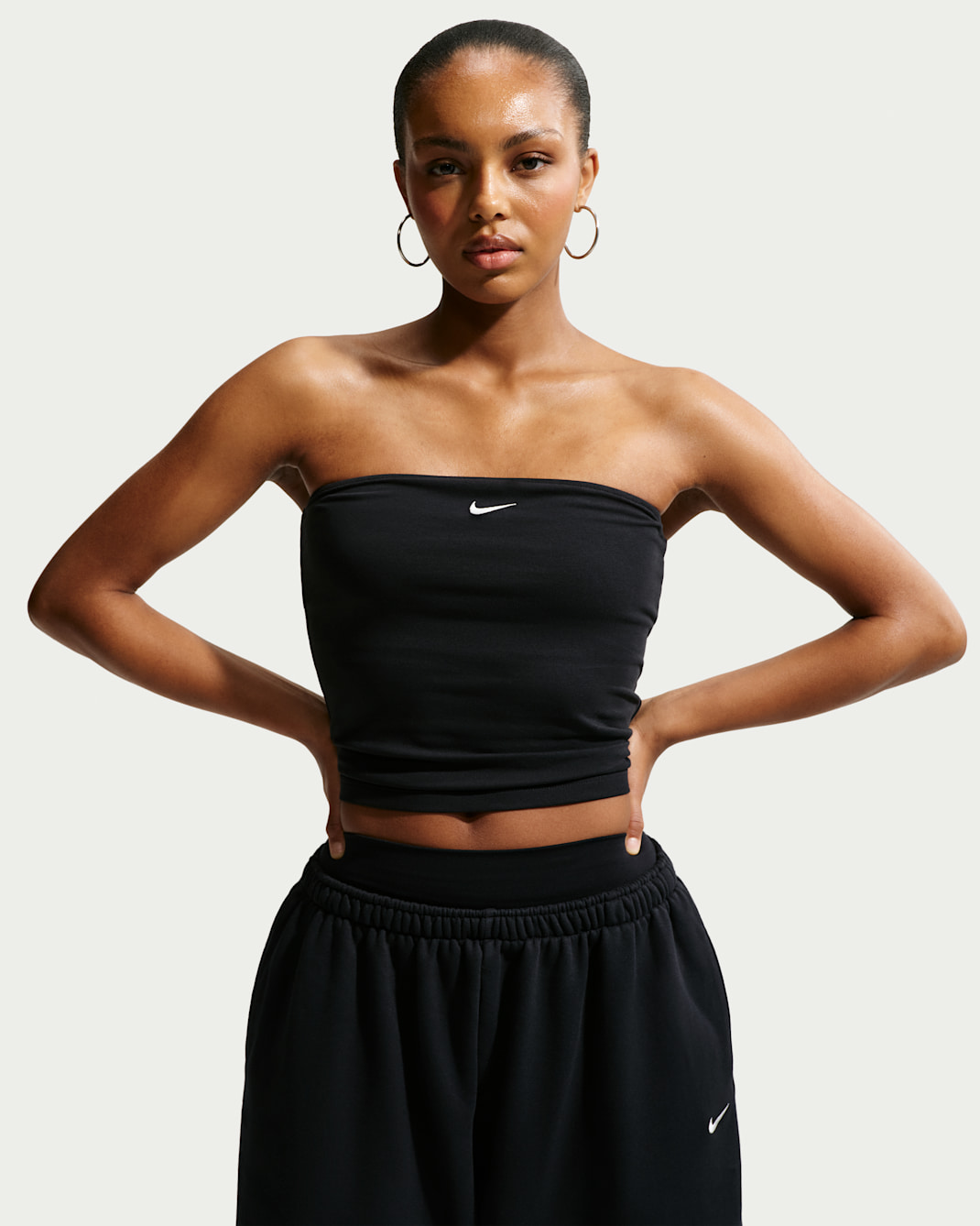 Haut bandeau ajusté Nike Sportswear pour femme - Noir/Sail