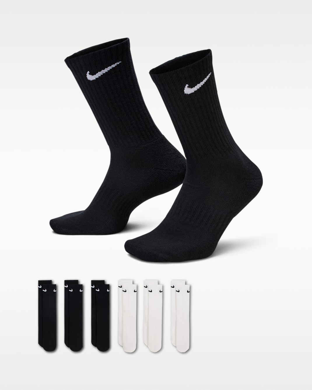 Nike Everyday Cushioned Training Crew Socks (6 Pairs) - Multi-Colour