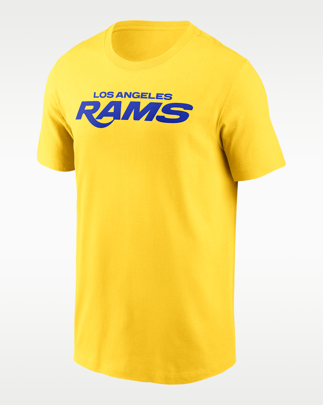Los Angeles Rams Primetime Wordmark Essential Men's Nike NFL T-Shirt - Gold
