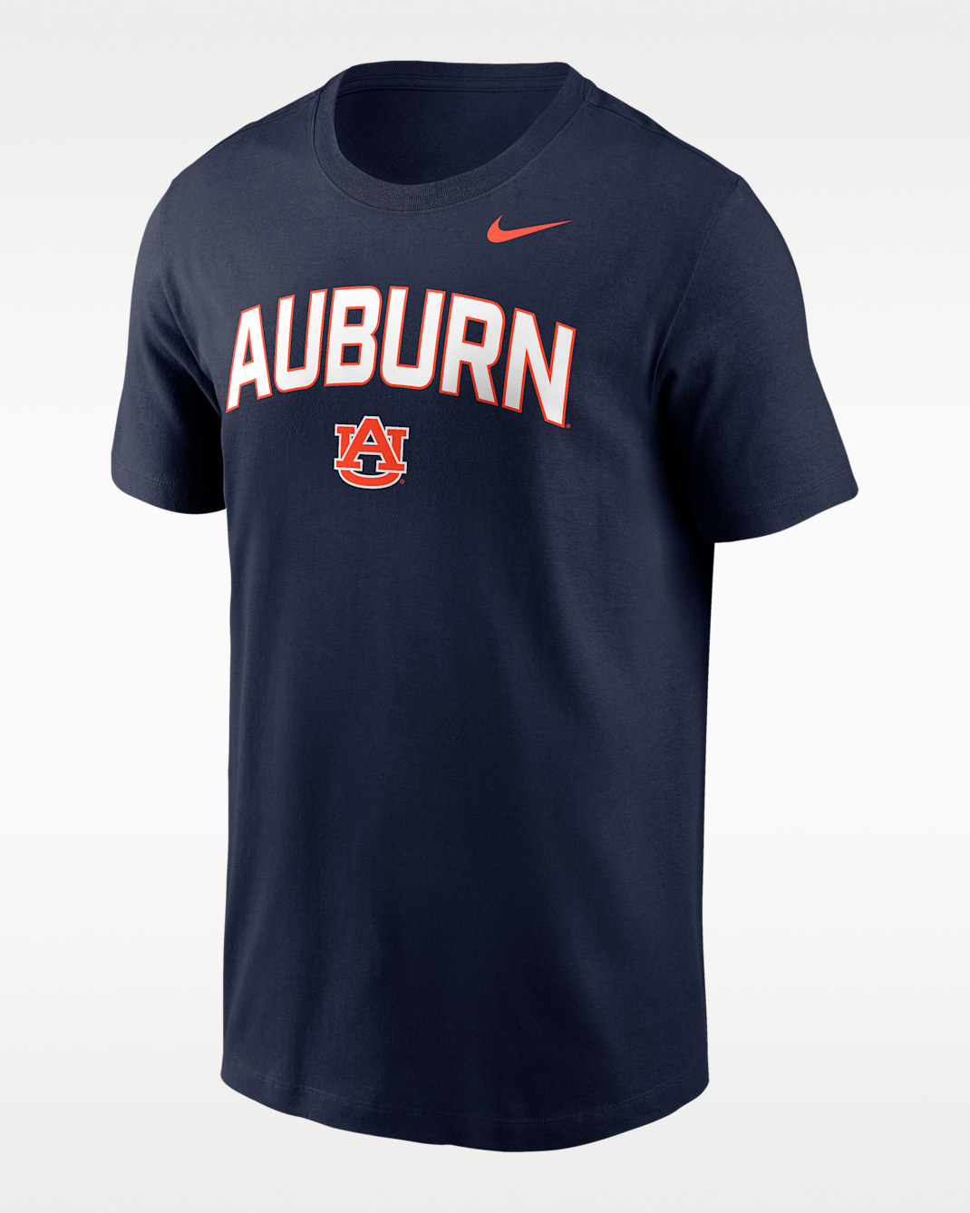 Playera universitaria Nike para hombre Auburn Primetime Arch Stack - Azul marino