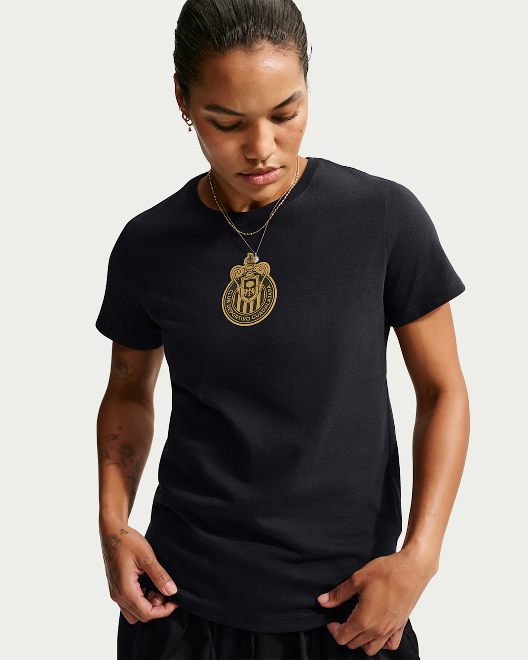 Playera de futbol Nike para mujer C.D. Guadalajara - Negro