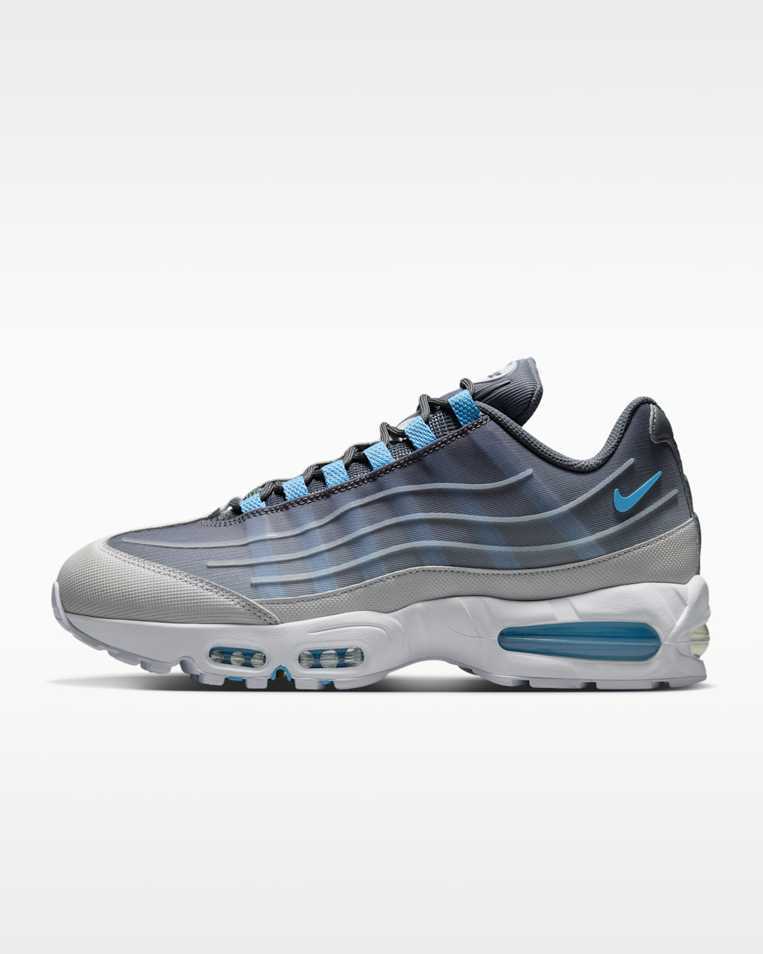 Nike Air Max Big Bubble Men's Shoes - Smoke Grey/White/Black/Football Blue
