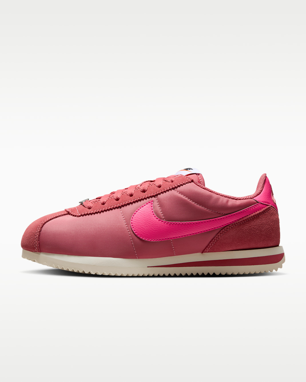 Nike Cortez Textile Women's Shoes - Adobe/Alabaster/Safety Orange/Hyper Pink