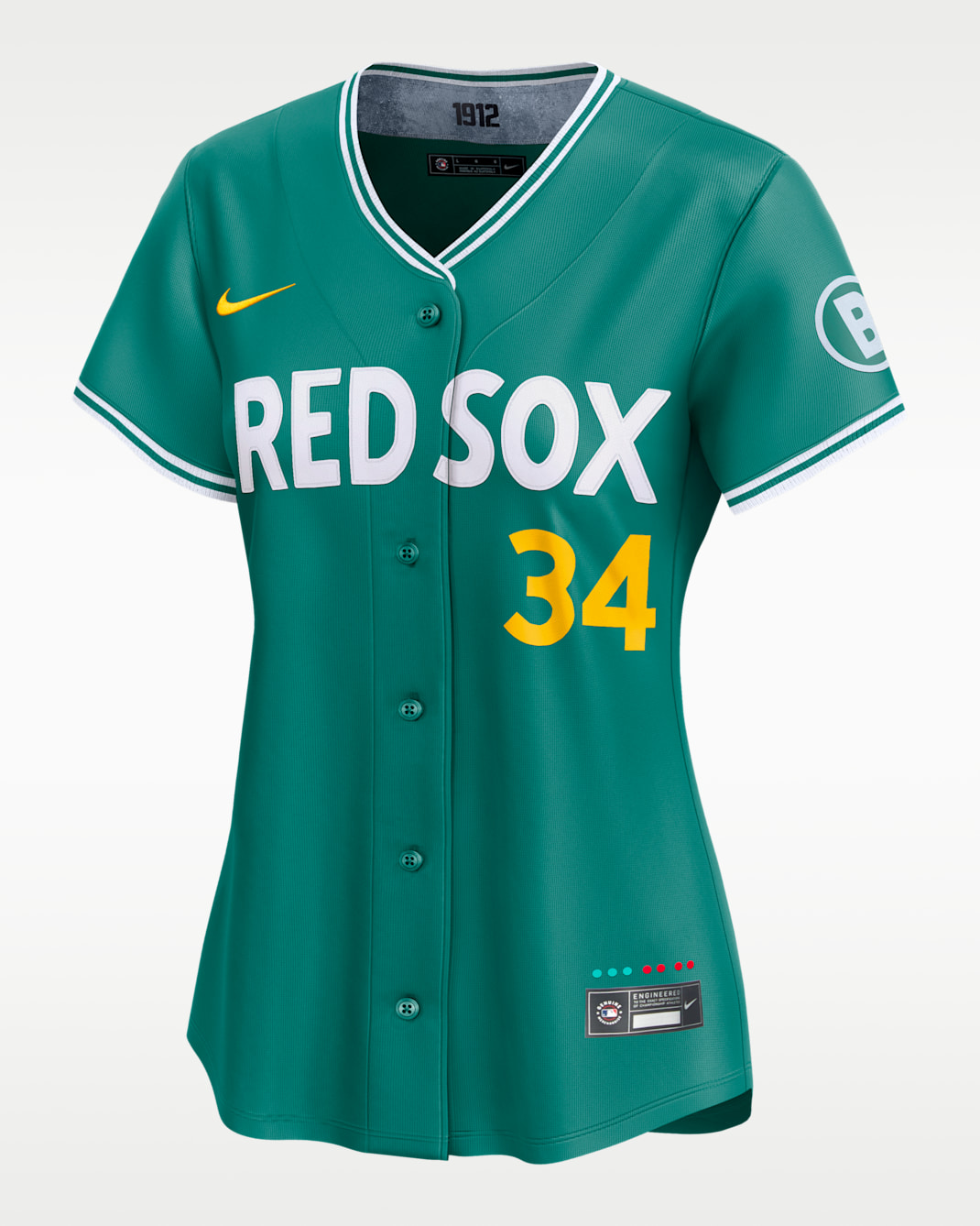 Jersey Nike Dri-FIT ADV de la MLB Limited para mujer David Ortiz Boston Red Sox City Connect - Verde