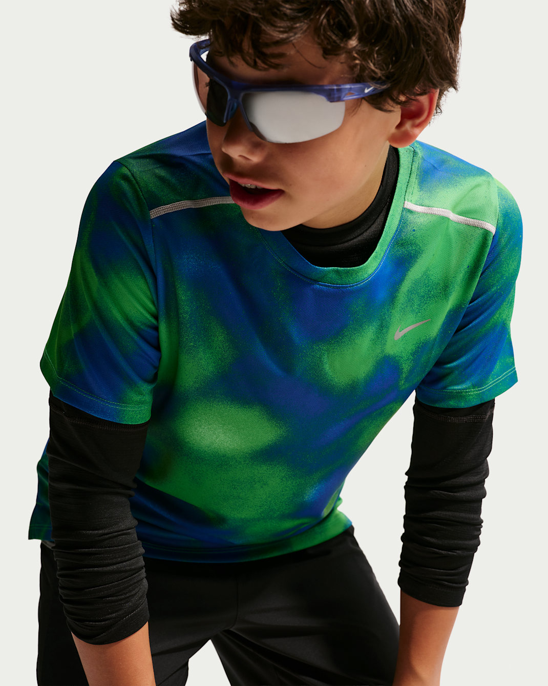 Nike Miler Kids' Dri-FIT Short-Sleeve Running Top - Game Royal/Game Royal