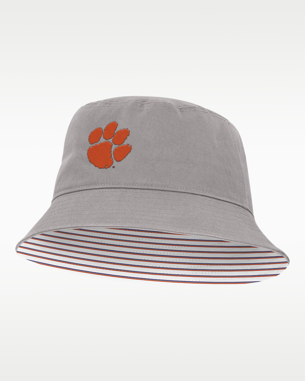 Clemson Primetime Apex Men's Nike College Bucket Hat - Grey