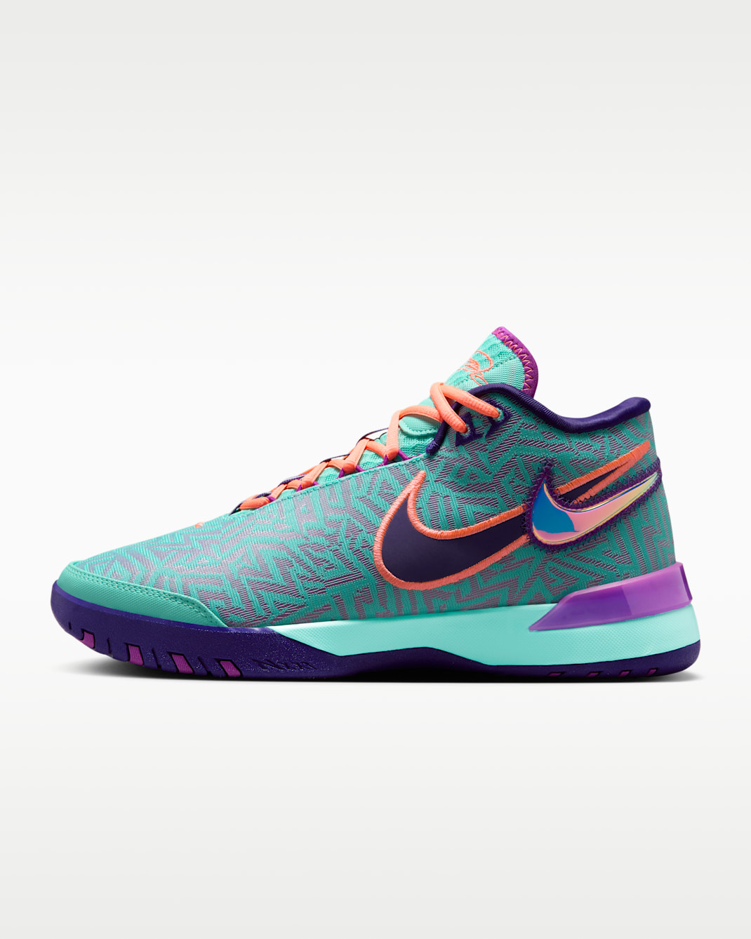 LeBron NXXT Genisus Basketball Shoes - Hyper Turquoise/Court Purple/Bright Mango/Vivid Purple