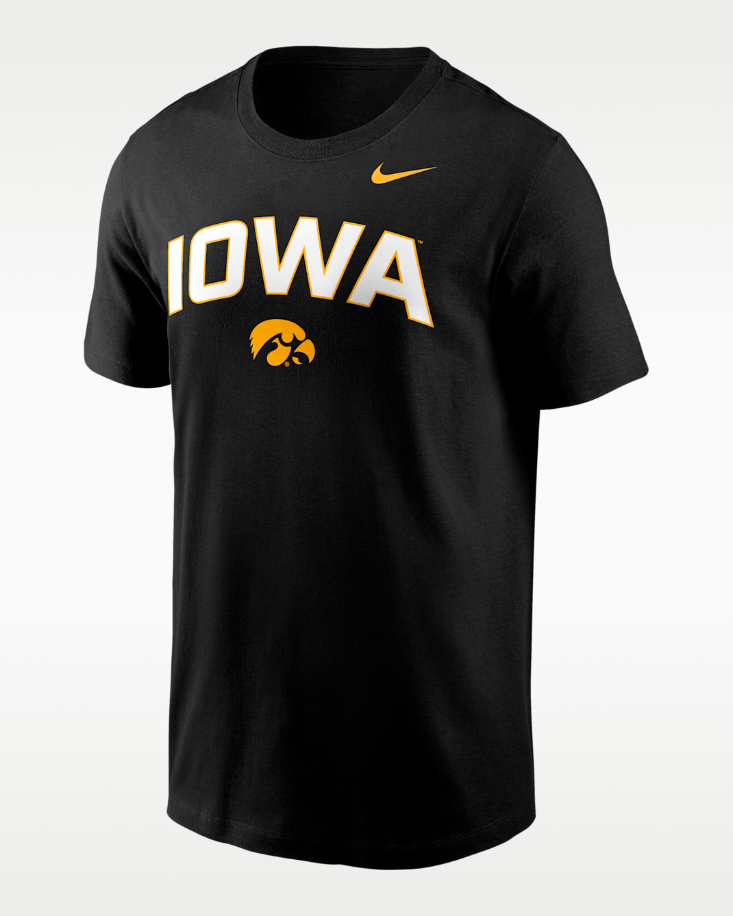 Iowa Primetime Arch Stack Men's Nike College T-Shirt - Black