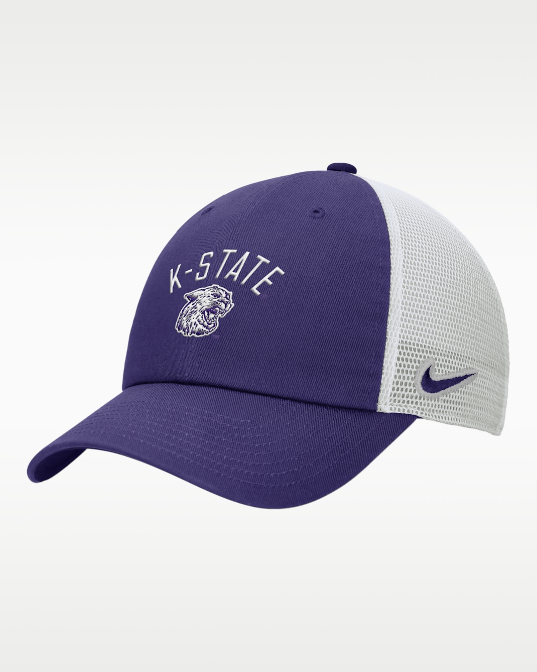Gorra de rejilla sin estructura Nike College (Kansas State) - Orquídea nuevo