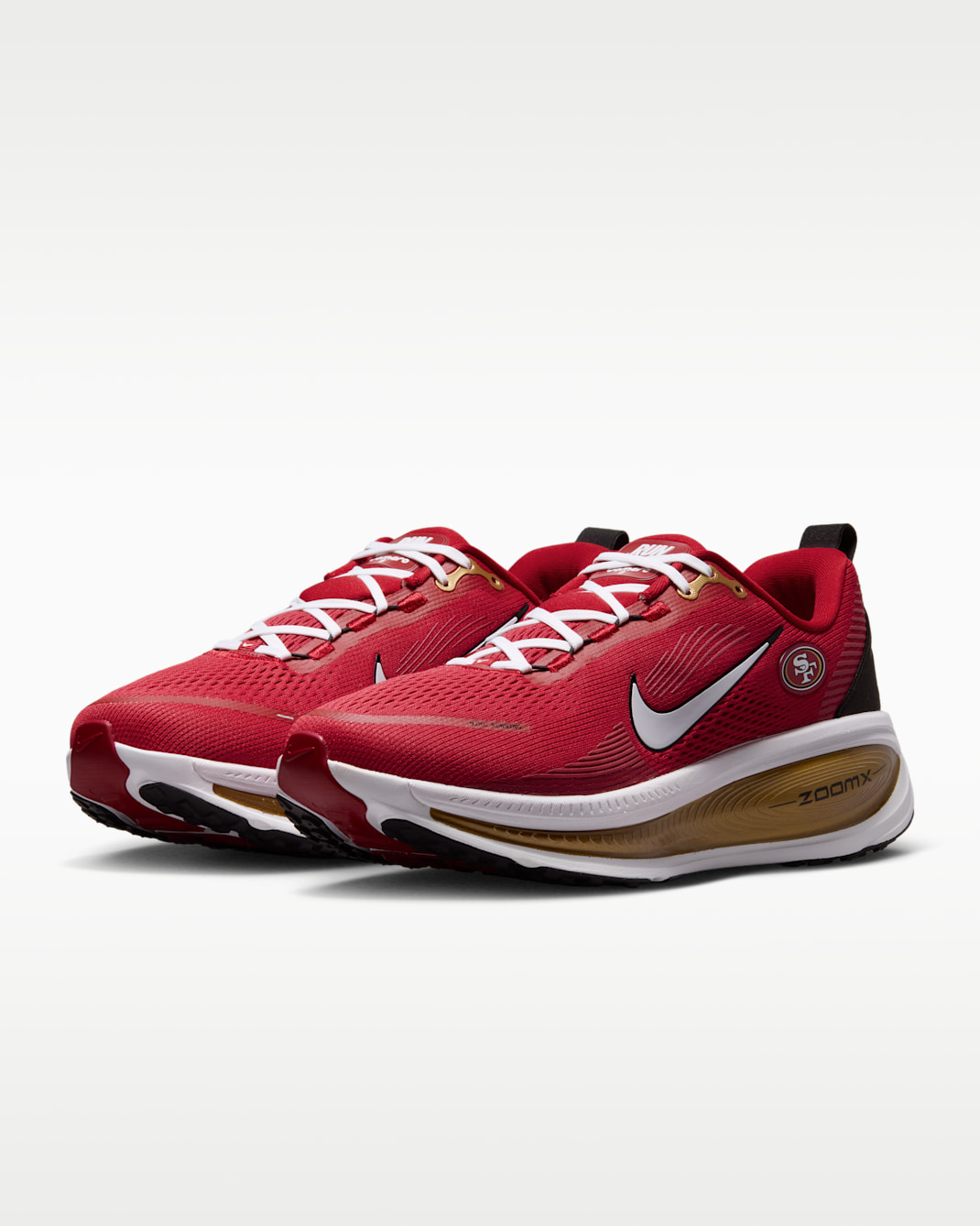 Nike Vomero 18 (San Francisco 49ers) Men's NFL Road Running Shoes