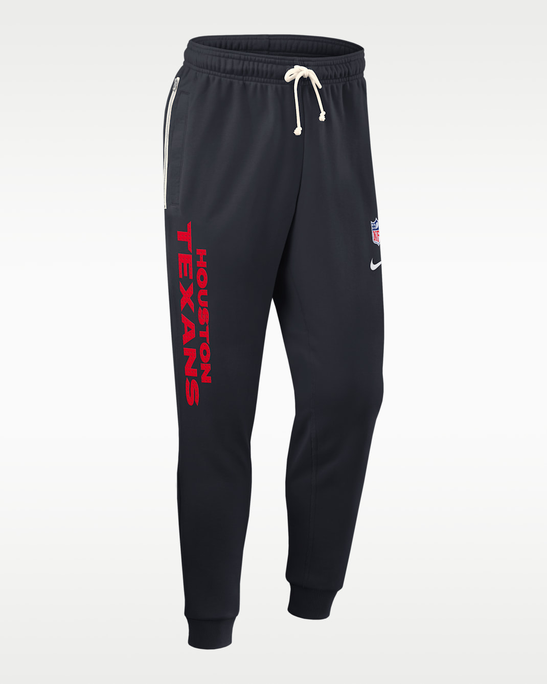 Pants Nike Dri-FIT de la NFL de pierna entallada para hombre Houston Texans Ground Game Sideline - Azul marino