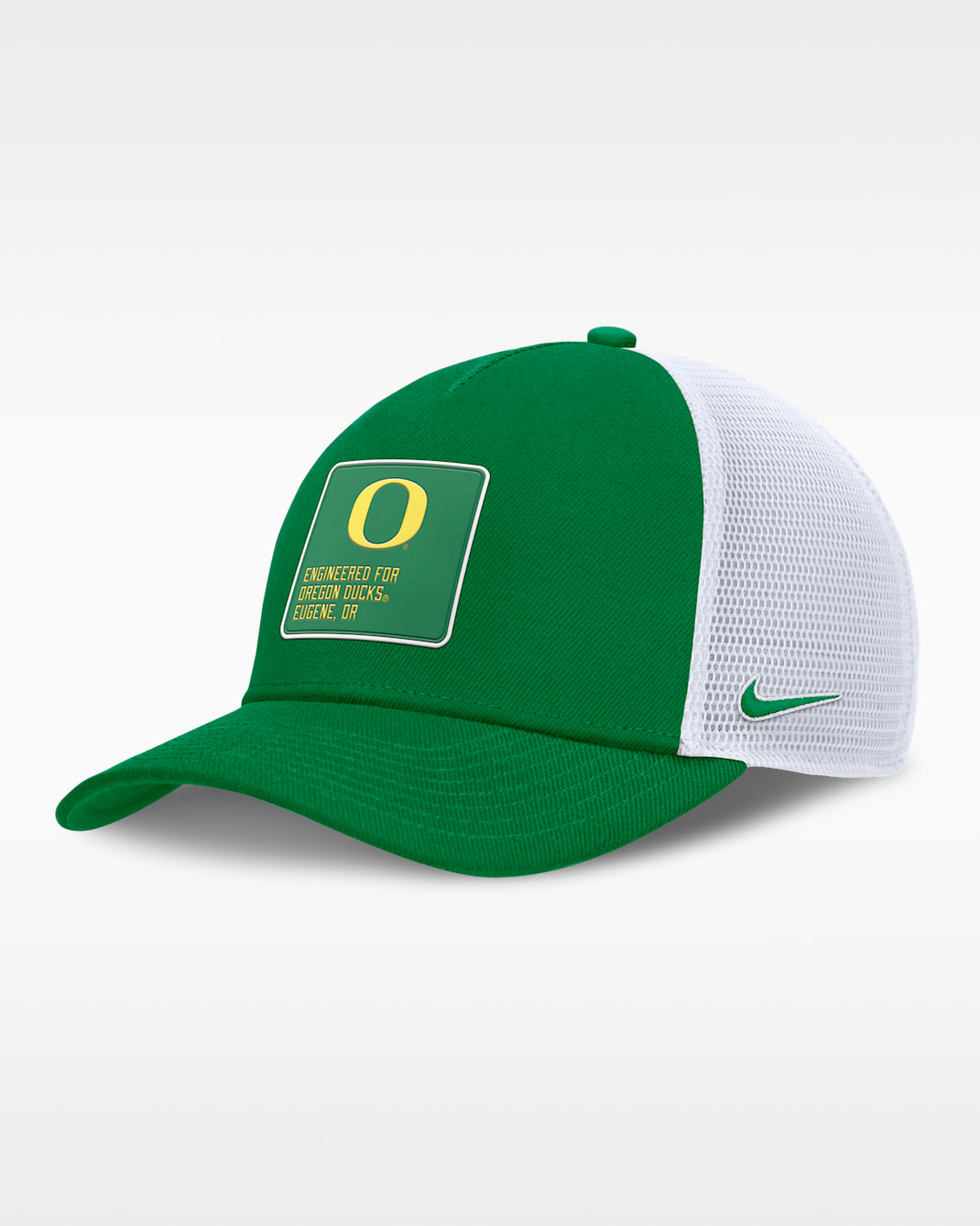 Oregon On-Field Rise Engineered Men's Nike College Trucker Adjustable Hat - Green