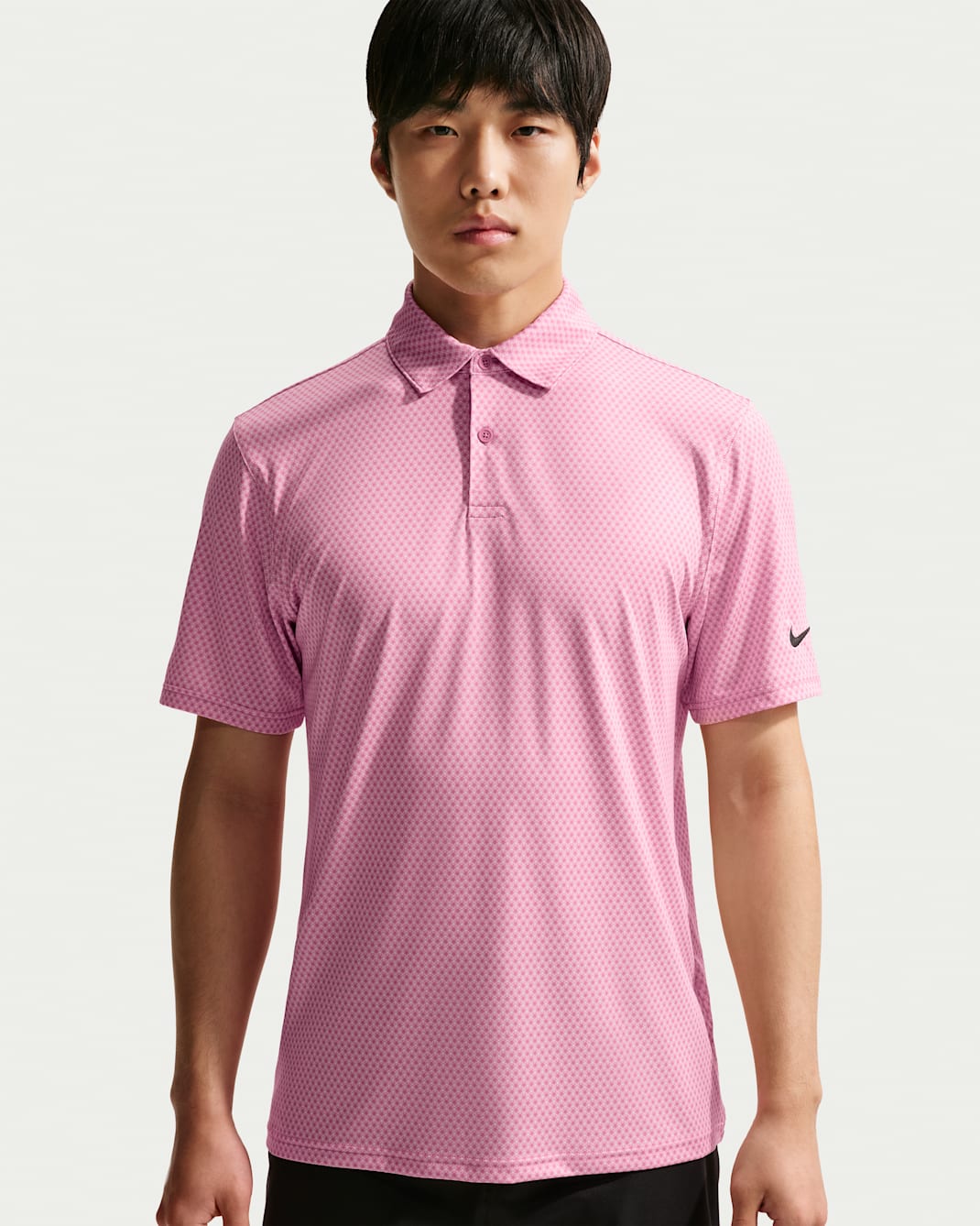나이키 벨로시티 남성 드라이 핏 골프 폴로 - 핑크 폼/피어니/블랙