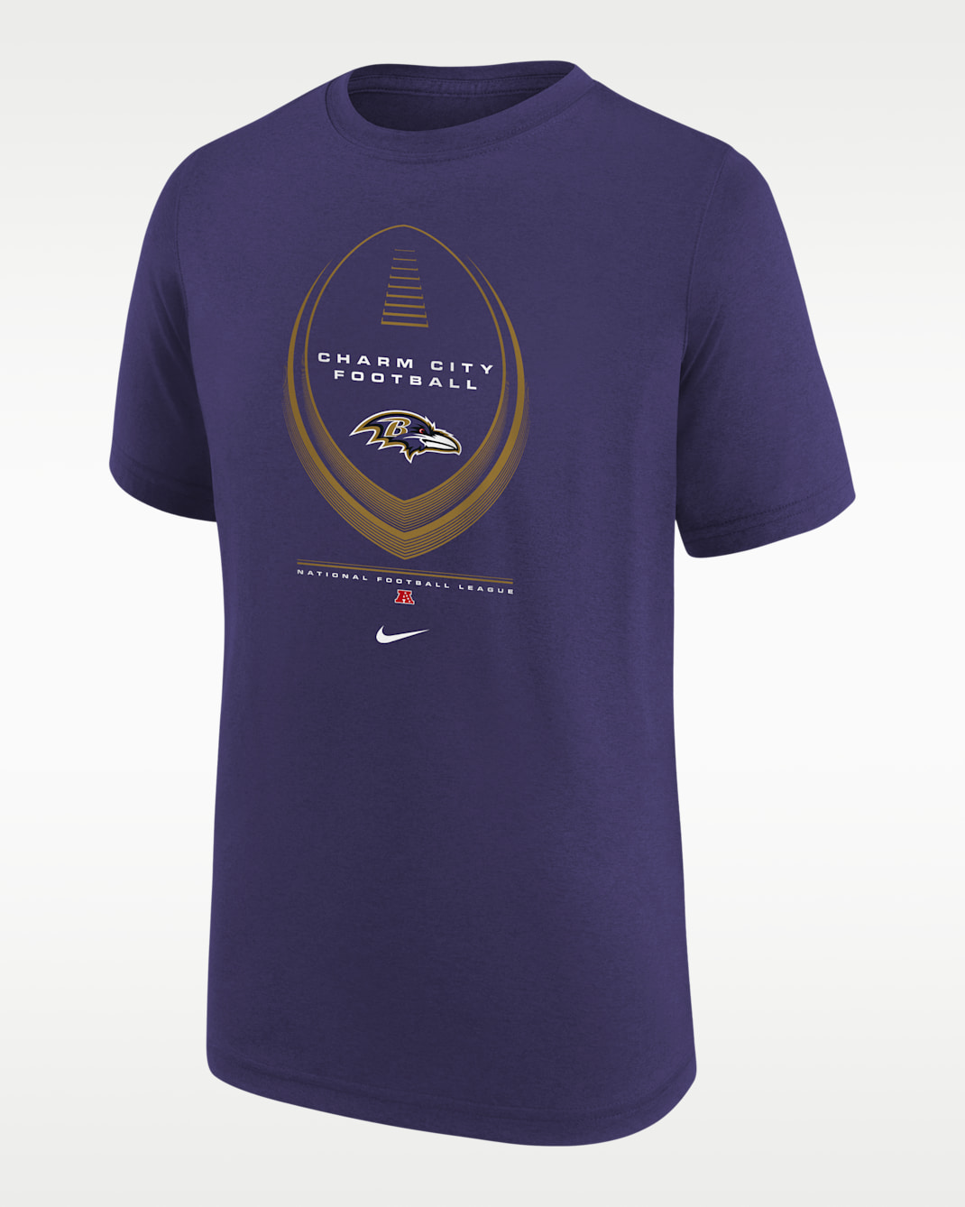 Baltimore Ravens Icon Legend Edition Big Kids' Nike Dri-FIT NFL T-Shirt - Purple
