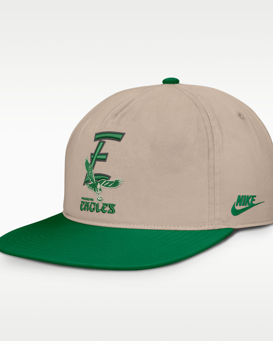 Philadelphia Eagles Rewind Pro Men's Nike NFL Adjustable Hat - Sand