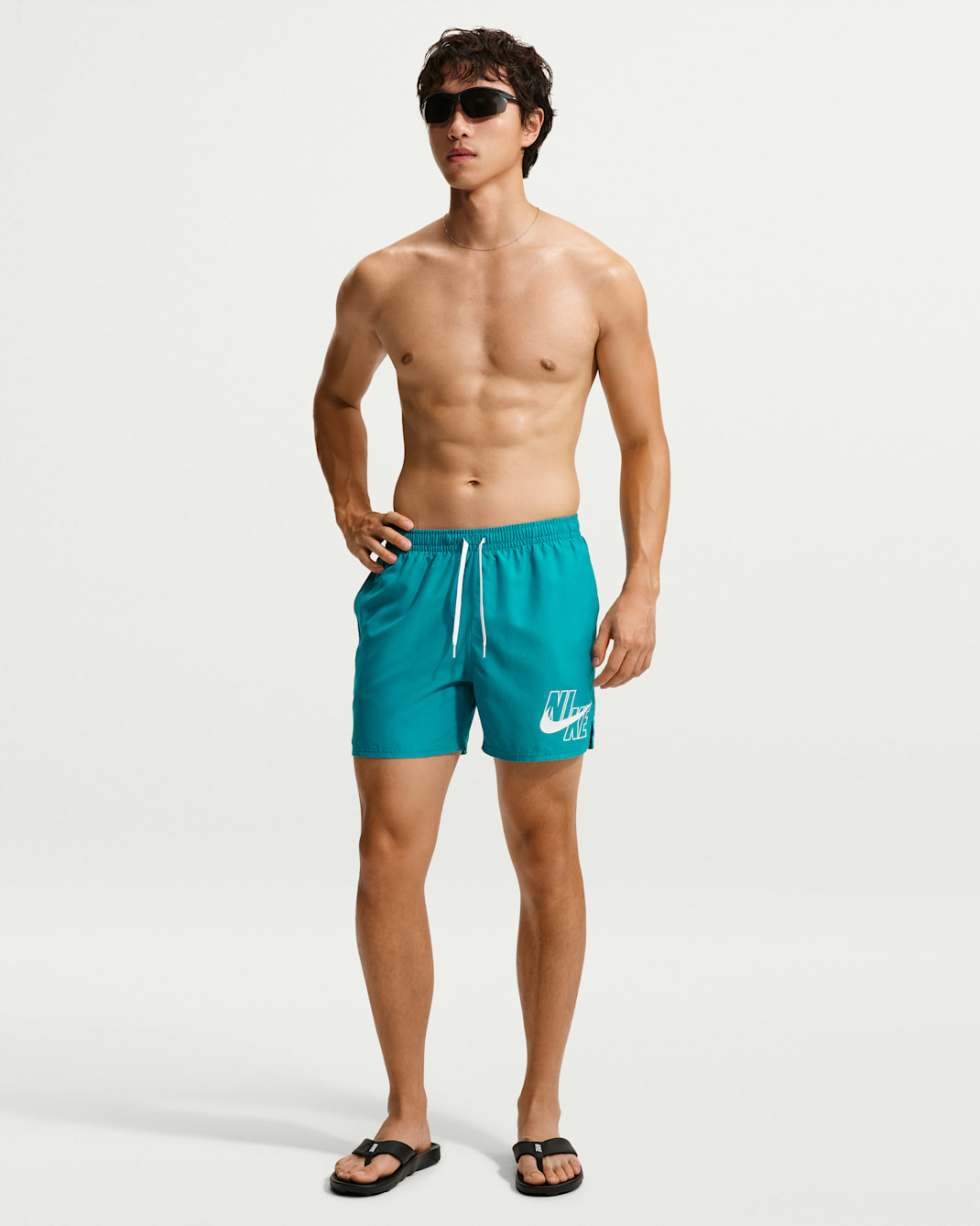 Shorts Volley de 13 cm con forro de ropa interior para hombre Nike Swim Breaker - Energía/Blanco