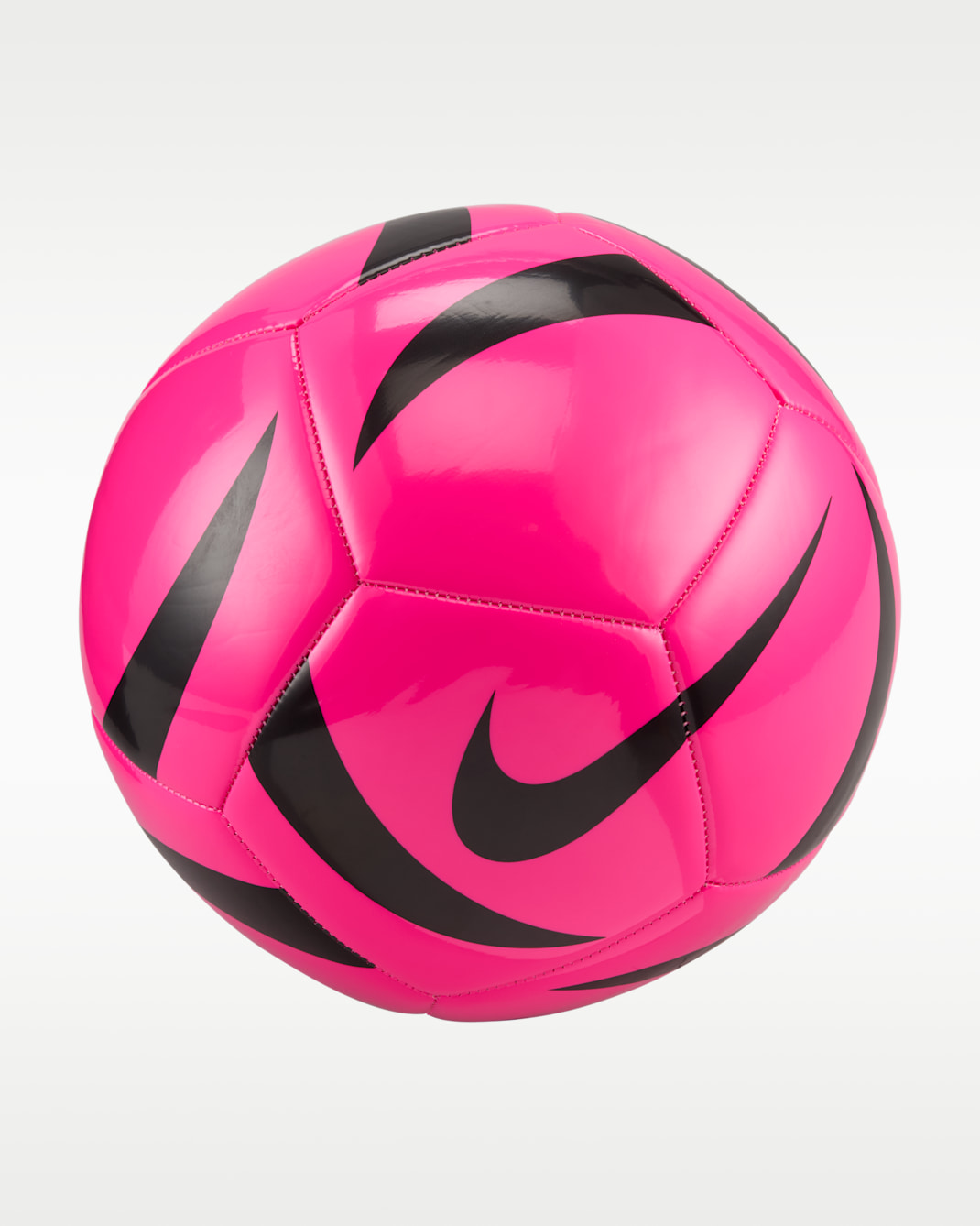 Balón de entrenamiento de fútbol Nike Pitch - Rosa feroz/Negro/Negro