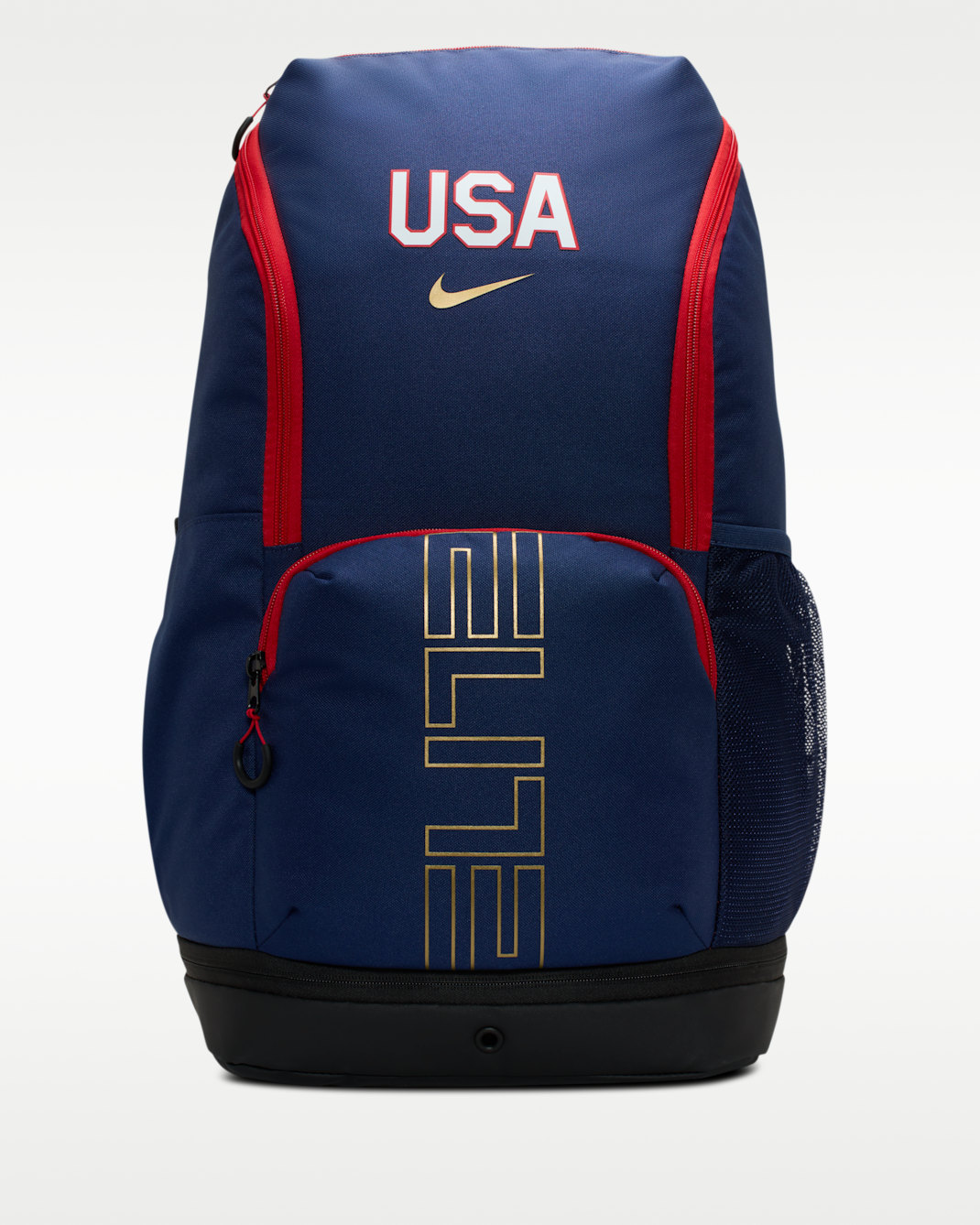 Nike Varsity Elite USA Printed Basketball Backpack (32L) - Midnight Navy/Black/Metallic Gold