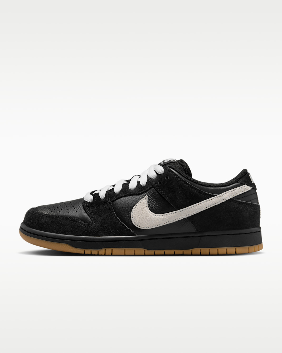 Nike SB Dunk Low Pro Zapatillas de skateboard - Negro/Negro/Gum Light Brown/Blanco