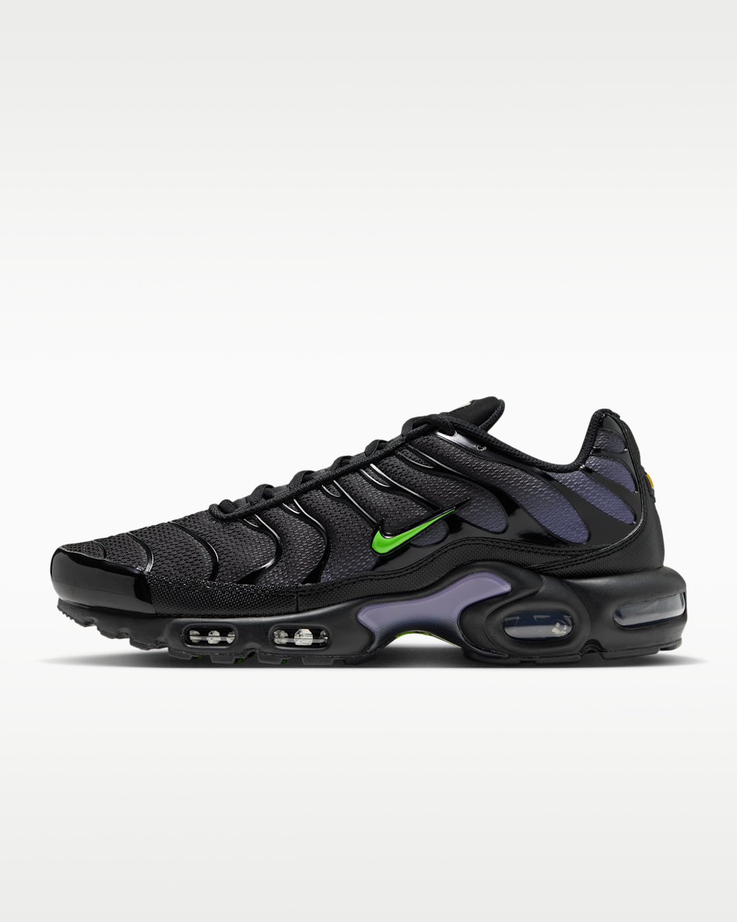 Nike Air Max Plus Men's Shoes - Black/Canyon Purple/Electric Green