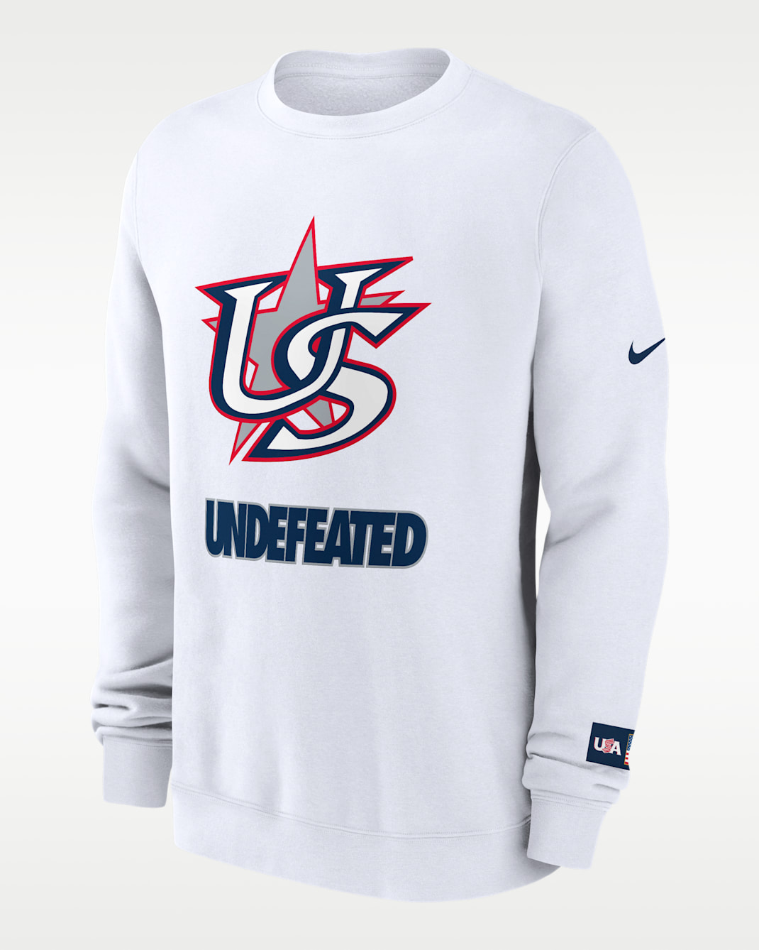 USA Baseball 2026 World Baseball Classic Complex Undefeated Men's Nike Pullover Crew - White