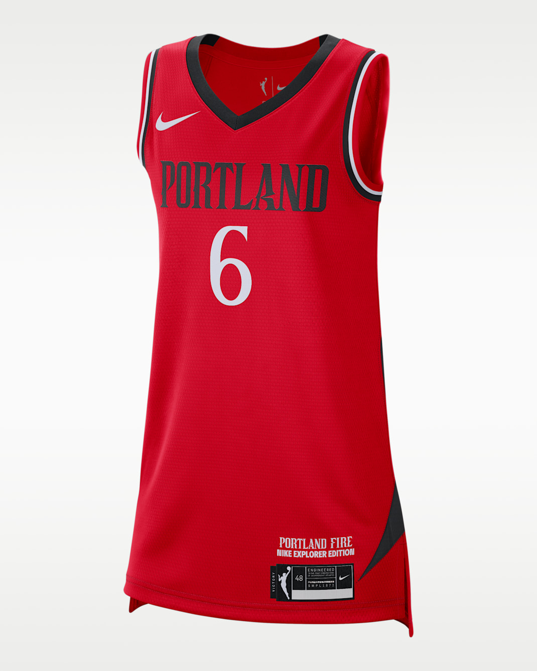 Portland Fire Nike Dri-FIT WNBA Victory Jersey - University Red/Black