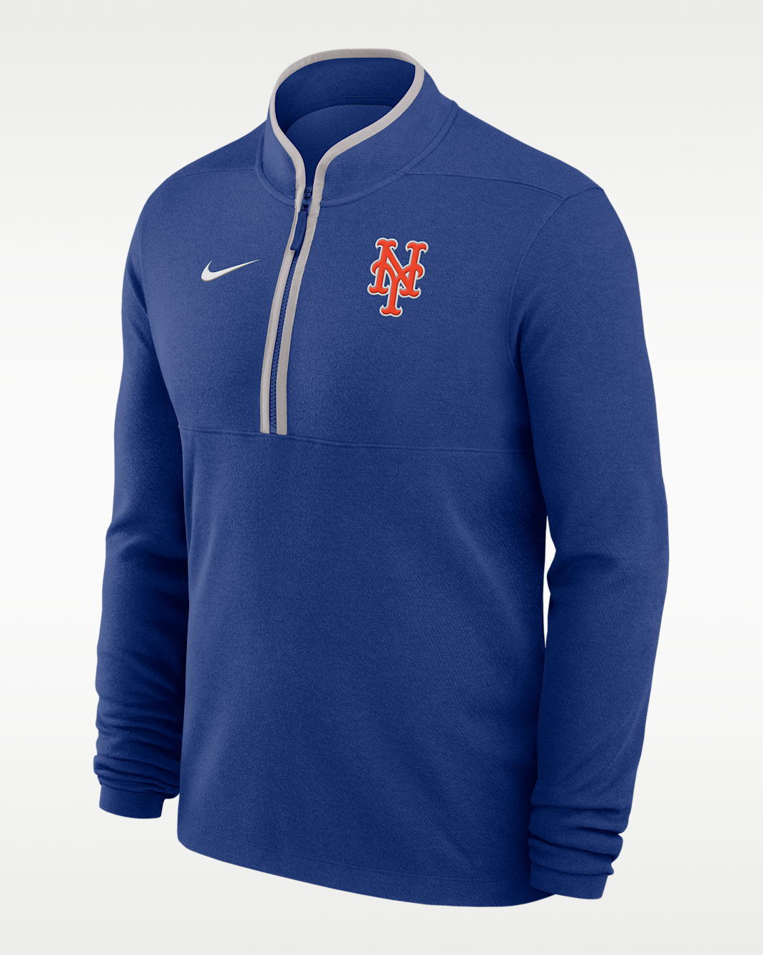 New York Mets Victory Men's Nike Dri-FIT MLB 1/2-Zip Long-Sleeve Top - Royal