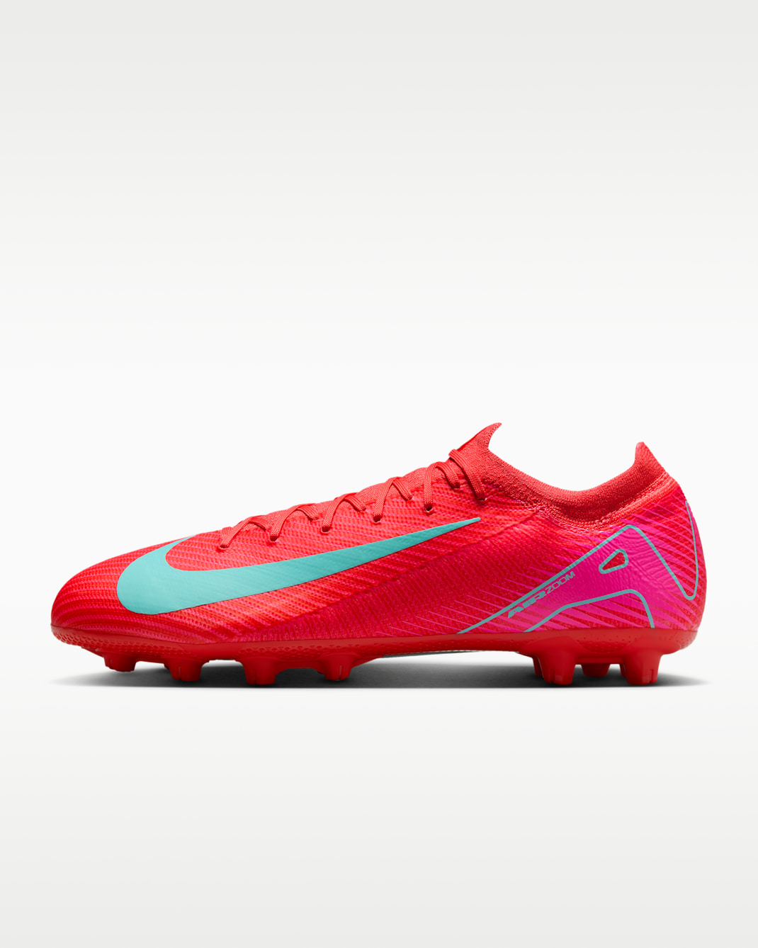 Nike Mercurial Vapor 16 Pro HG Low-Top Soccer Cleats - Ember Glow/Aurora Green