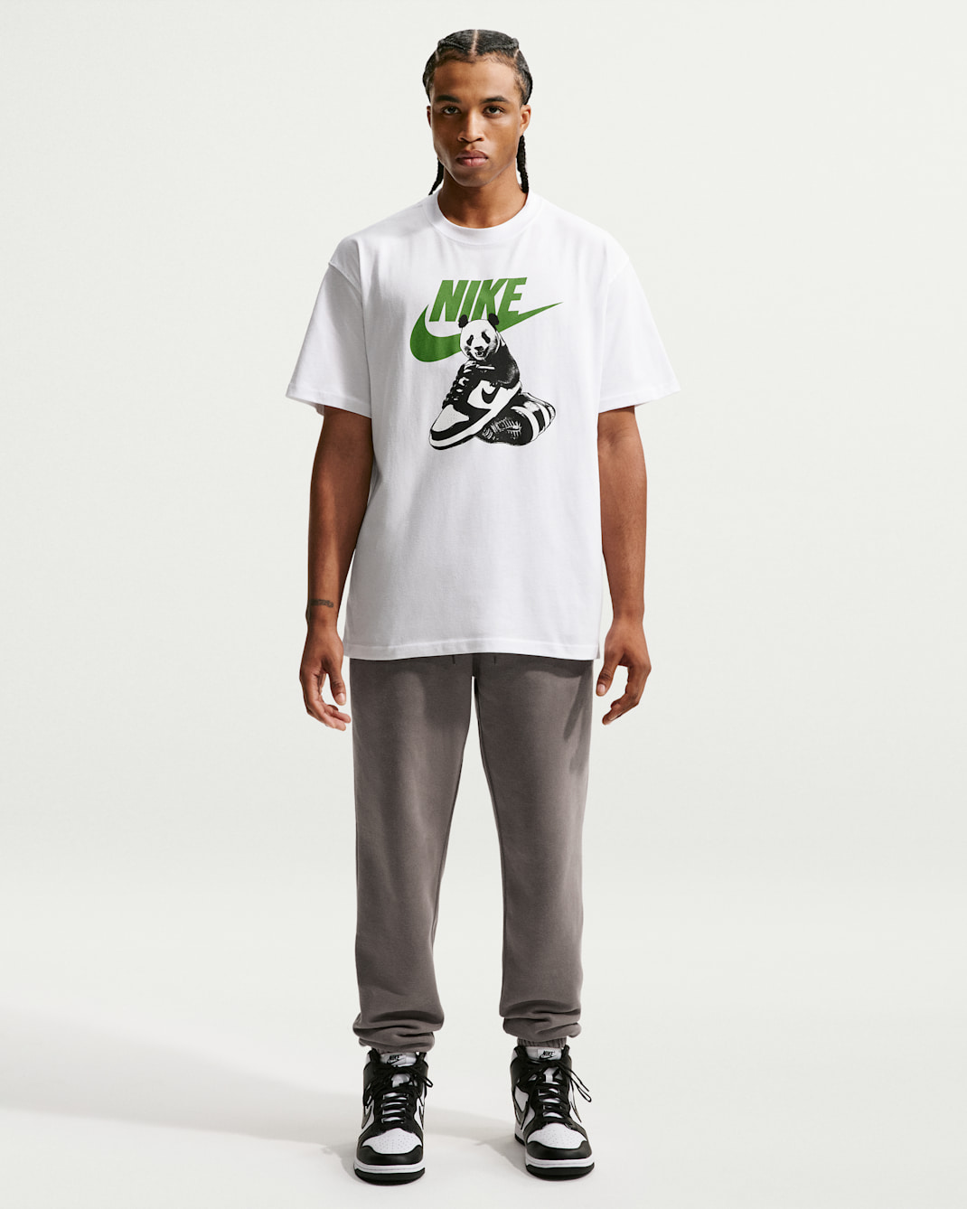 Nike Sportswear Club Men's Washed Cuffed Fleece Pants - Cave Stone/Cave Stone