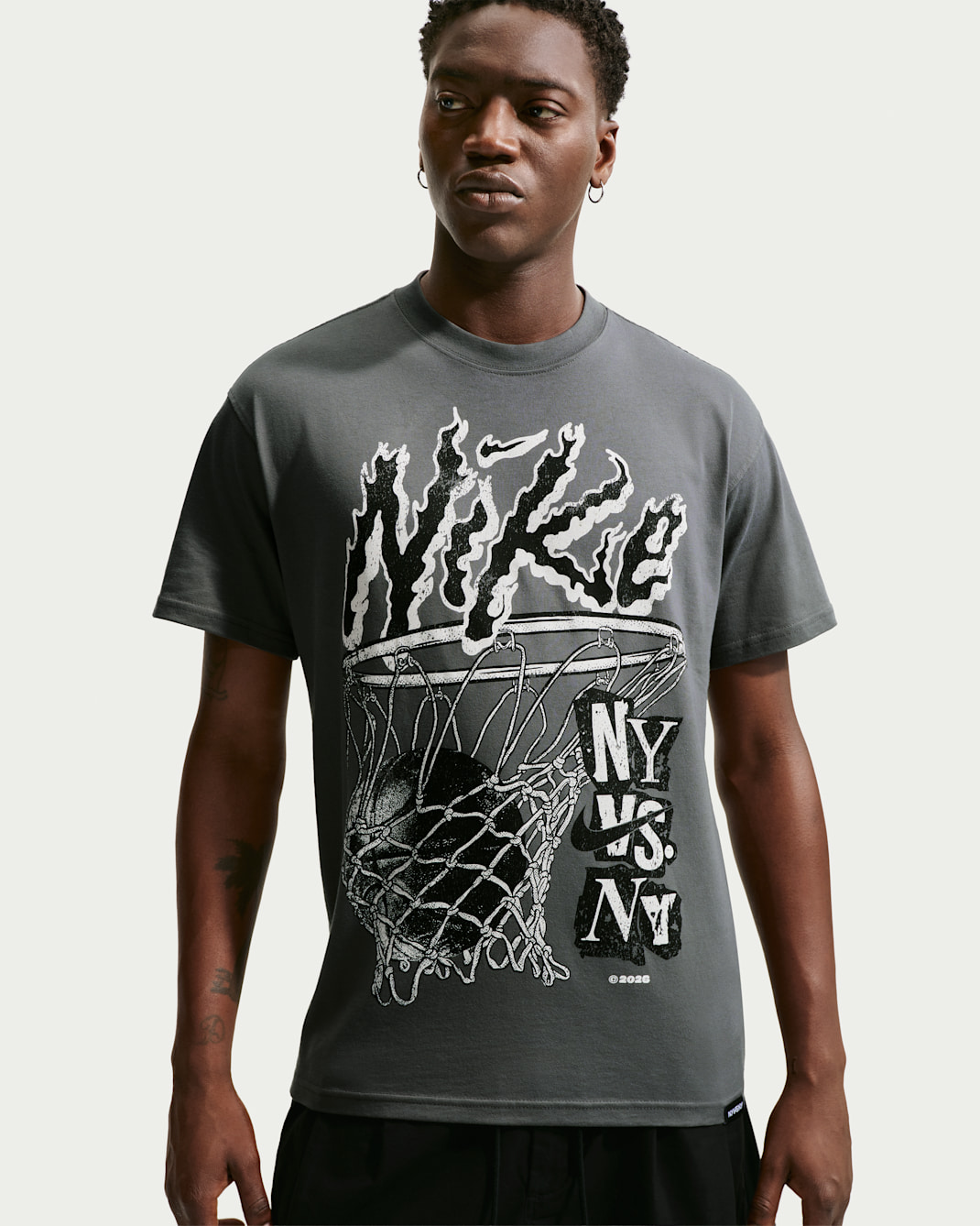 Playera de manga corta para hombre Nike Sportswear - Gris hierro