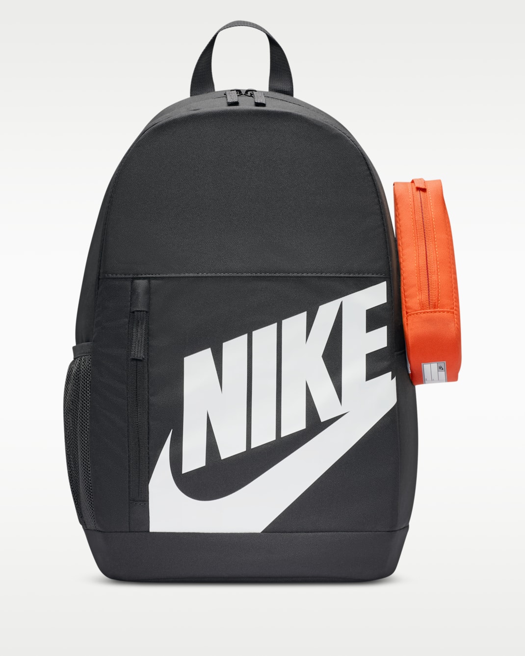 Nike Elemental Big Kids' Backpack (20L) - Dark Smoke Grey/Orange/White