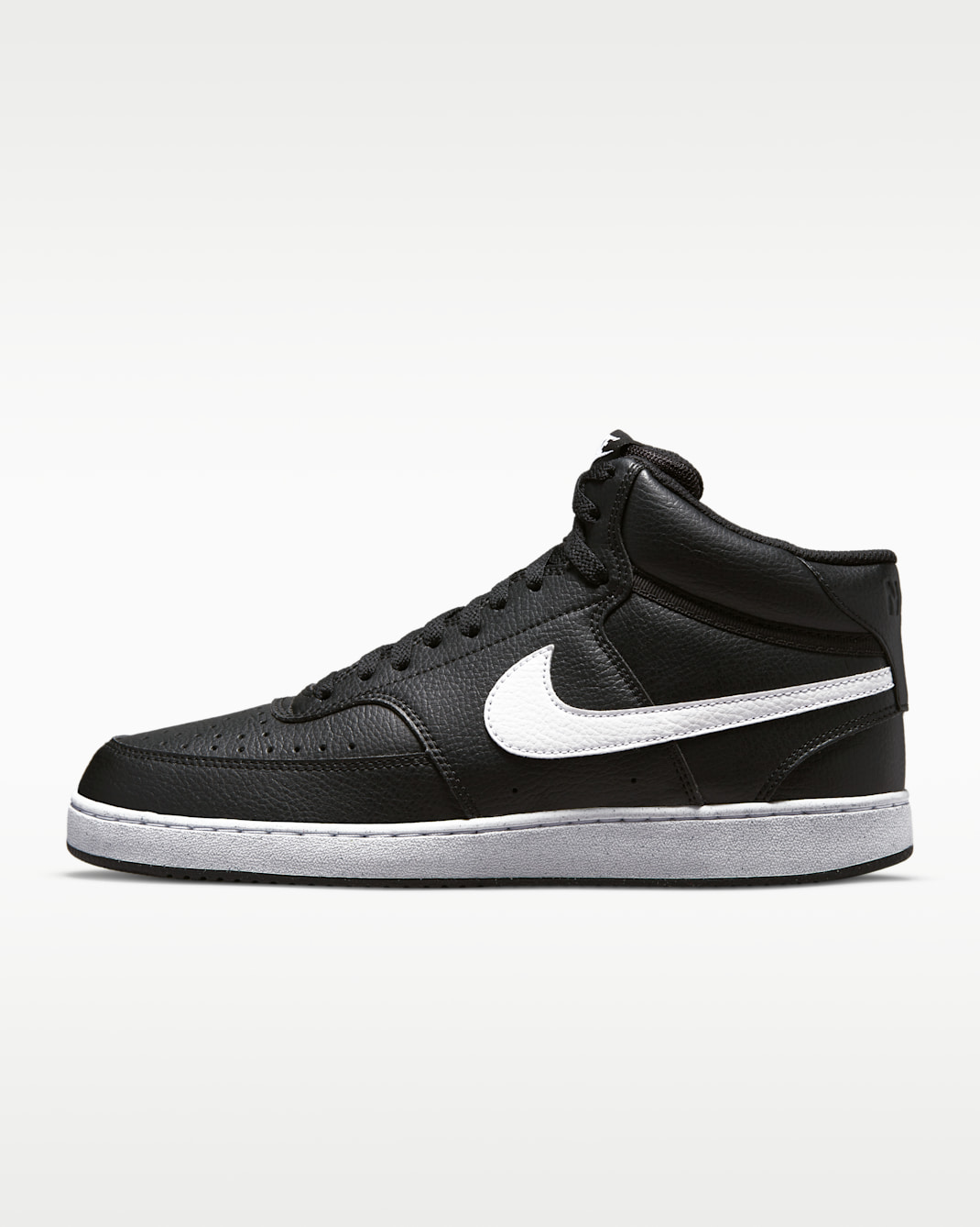 Nike Court Vision Mid Next Nature Herenschoenen - Zwart/Zwart/Wit