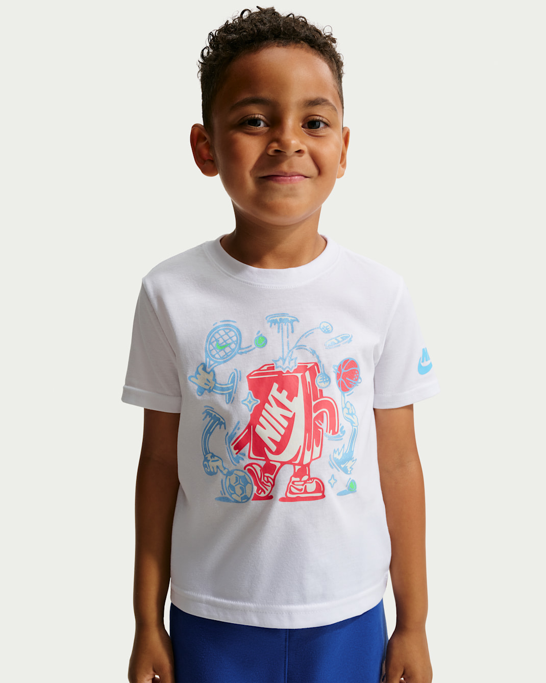Nike リトルキッズ ボクシー Tシャツ - ホワイト