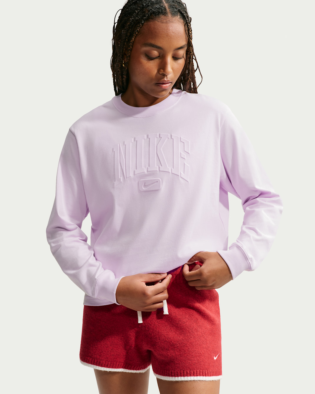 Nike Sportswear Classic Women's Loose Long-Sleeve T-Shirt - Bleached Lilac